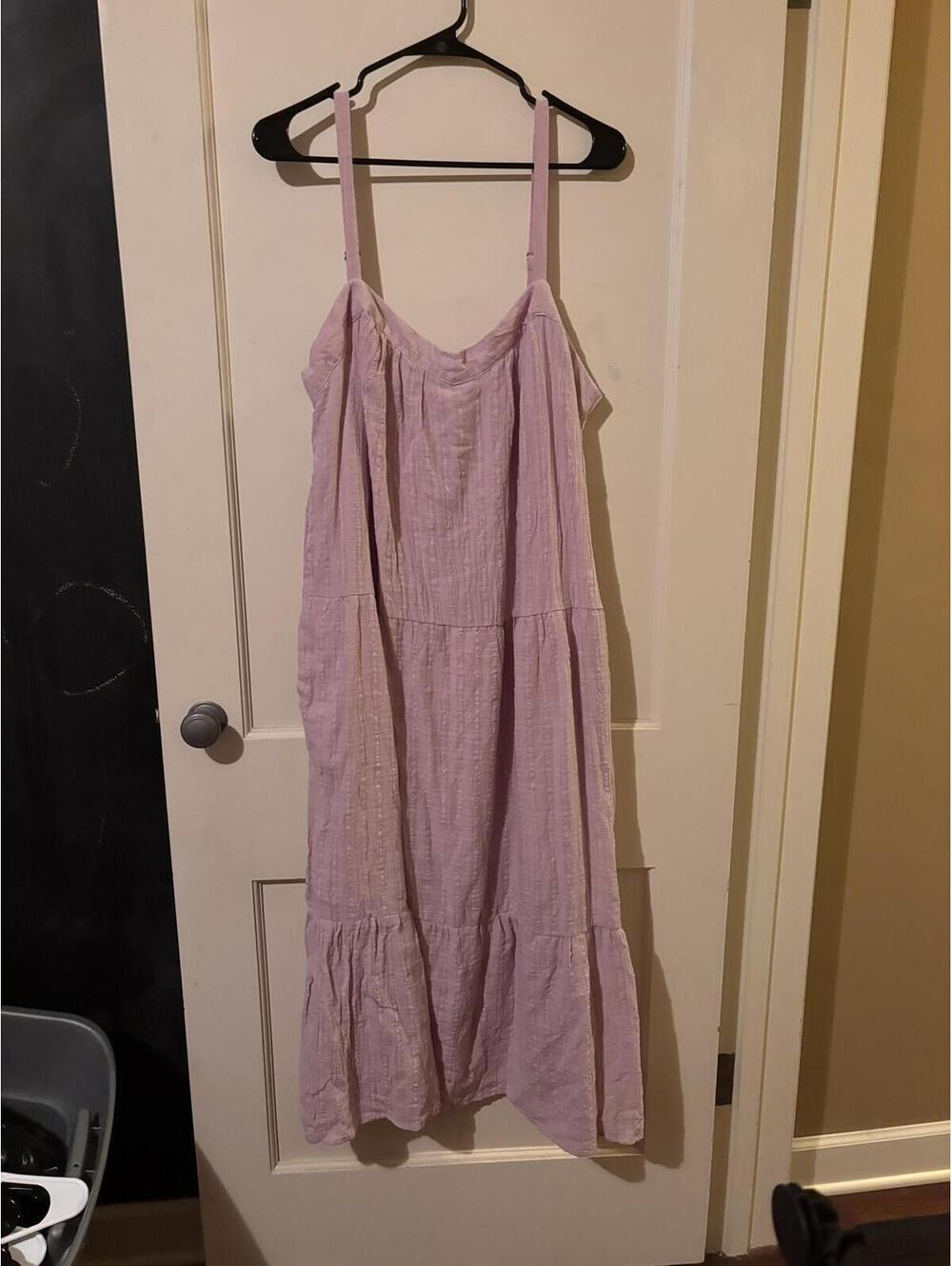 Nox Rose Light Pink Sleeveless Maxi Dress XXL